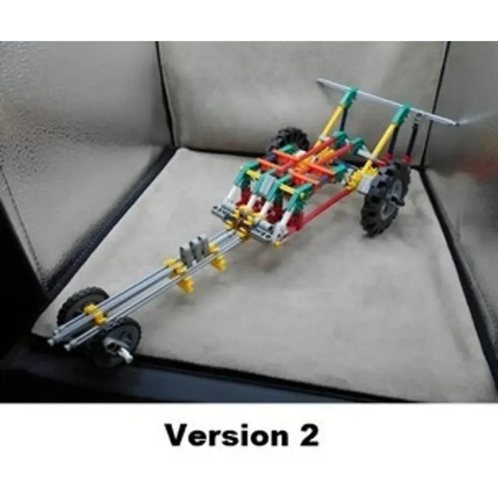 K'NEX 1994 Rubber Band Racers 10301/12002 Kit w/Roller 96202 READ Description